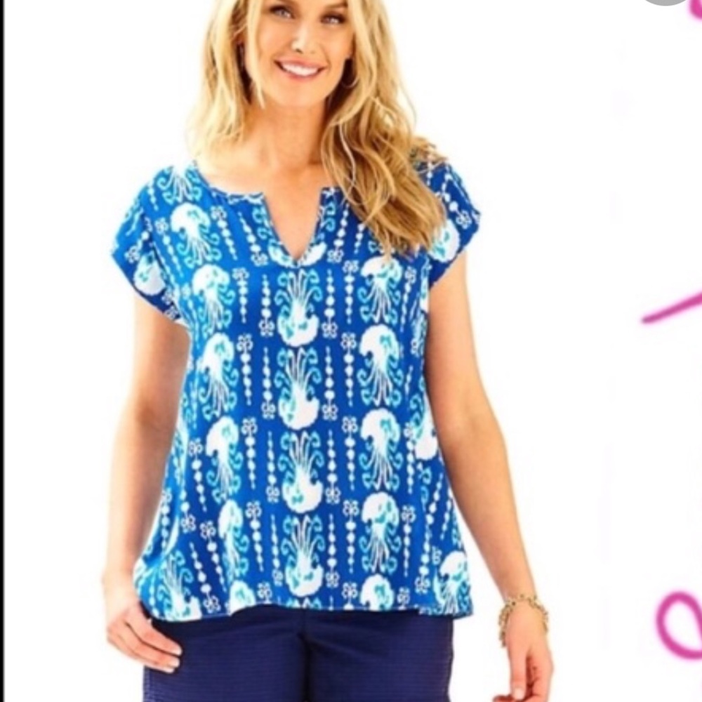 Shelley Top in Get in Line. Size small.